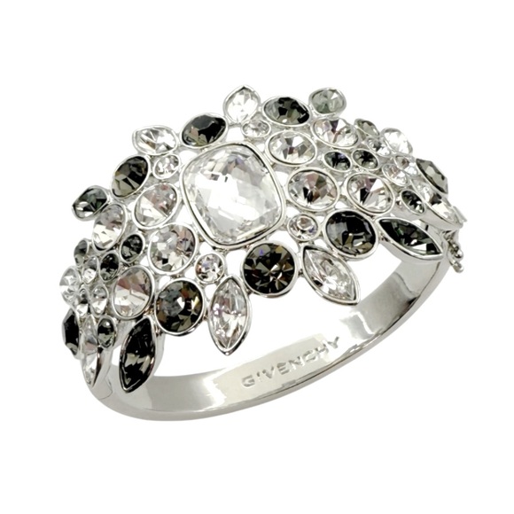 Givenchy Elegant Silver and Gray Crystal Bracelet. NWOT - Picture 1 of 7